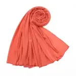 Soft Cotton Jersey Hijab Scarf Fire Opal